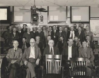 Photo-View of group of men in the Salt River Valley Water Users Association room