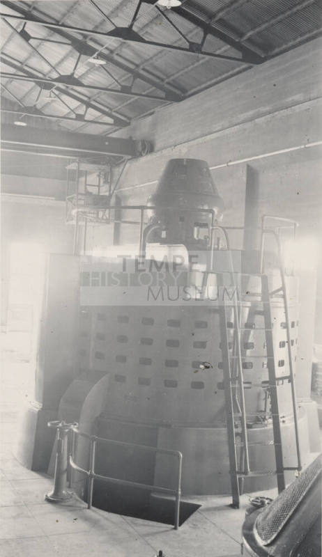 Photo-Interior view of Cross Cut Power Plant  with 60 volt generator