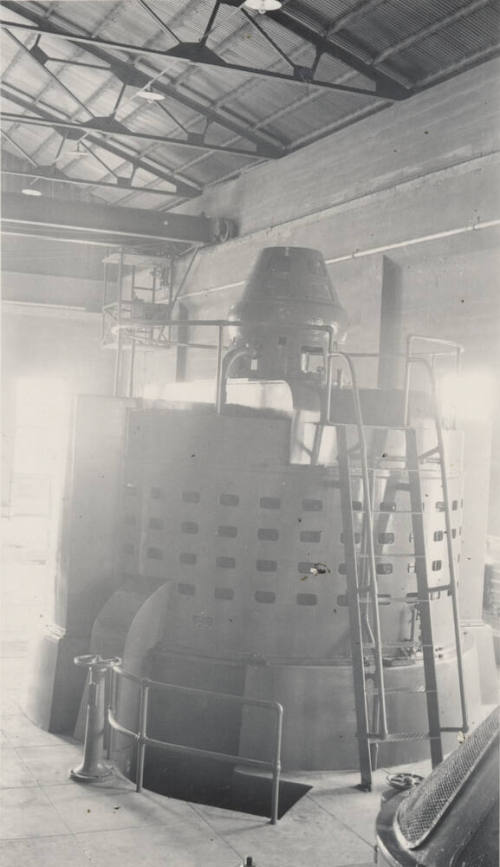 Photo-Interior view of Cross Cut Power Plant  with 60 volt generator