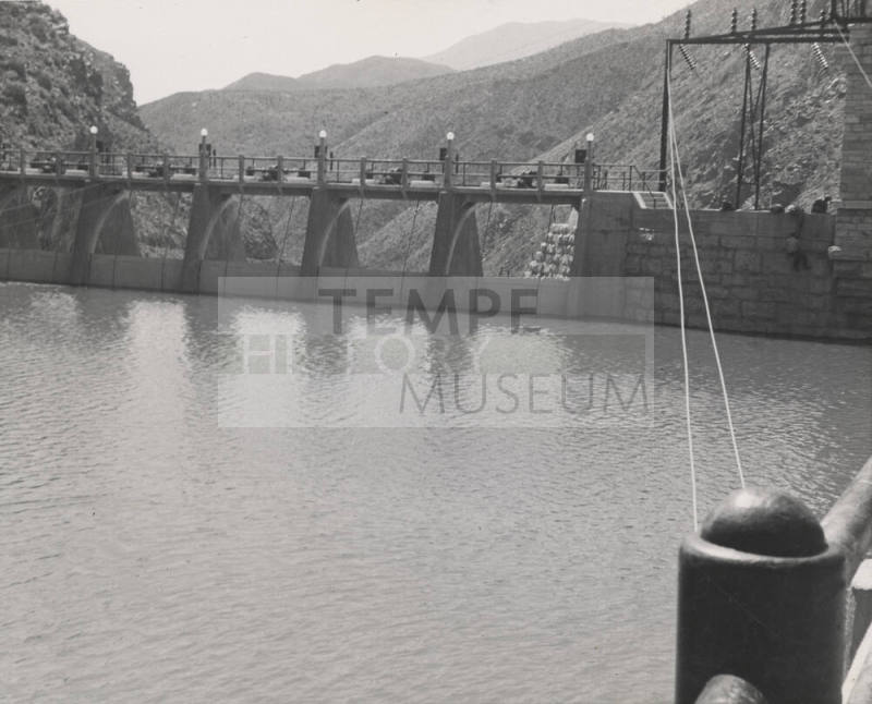Photo-View of south spillway at Roosevelt Lake