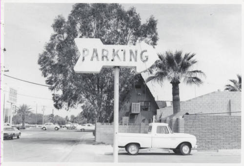 Parking Sign on Apache Boulevard - 801 East Apache Boulevard, Tempe, Arizona