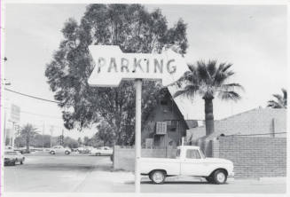 Parking Sign on Apache Boulevard - 801 East Apache Boulevard, Tempe, Arizona