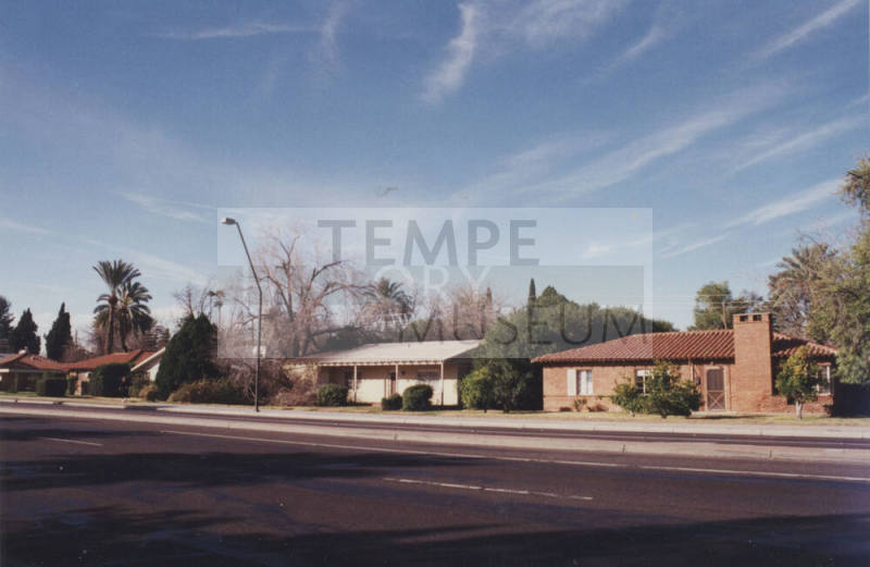 Houses on west side of Mill Avenue between 11th and 12th Streets, Tempe, AZ