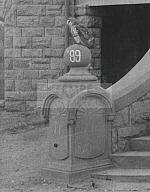 Owl Sitting on Newel Post on unknown building at Arizona State University
