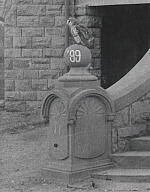 Owl Sitting on Newel Post on unknown building at Arizona State University
