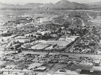 1955 aerial view of the campus at Arizona State University