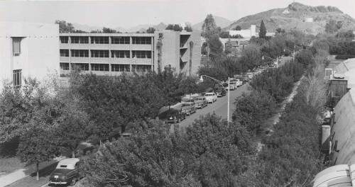 College Avenue from the top of Goodwin Stadium
