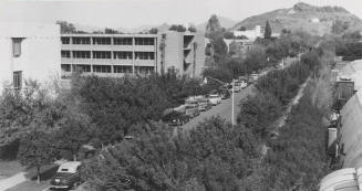 College Avenue from the top of Goodwin Stadium