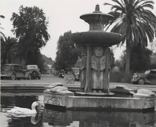 Fountain north of Old Main at Arizona State University