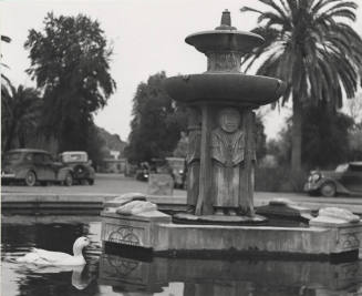 Fountain north of Old Main at Arizona State University