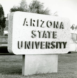 Arizona State University sign
