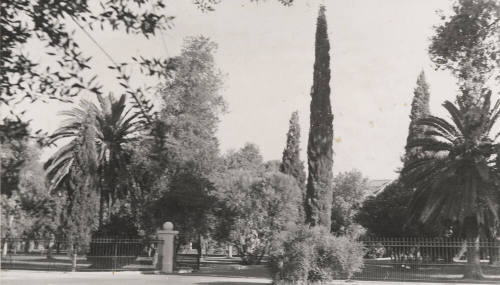 Entrance into park area at Arizona State University
