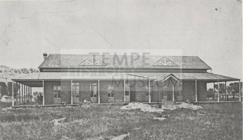The first building of the Arizona Territorial Normal School in Tempe
