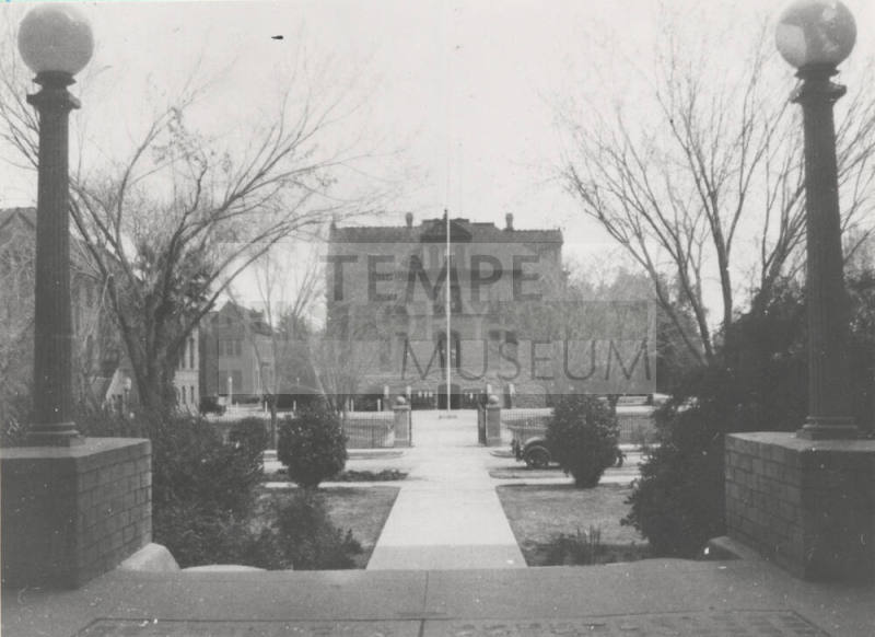 The Auditorium, the Science-Administration building and Old Main