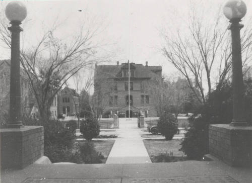 The Auditorium, the Science-Administration building and Old Main
