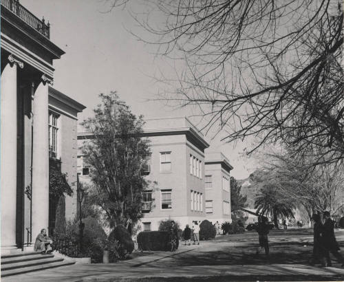 Buildings on northwest corner of College and 8th Street at Arizona State University