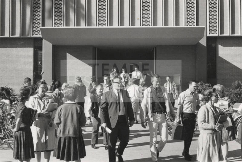 East entrance of Education building at Arizona State University