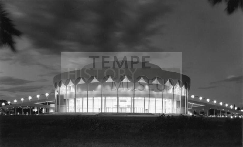 West elevation of Gammage Auditorium at Arizona State University