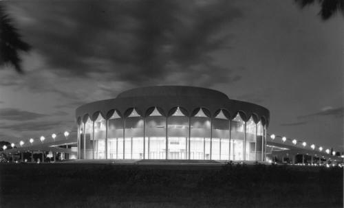 West elevation of Gammage Auditorium at Arizona State University
