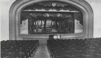 The stage of the Auditorium building at the Normal School