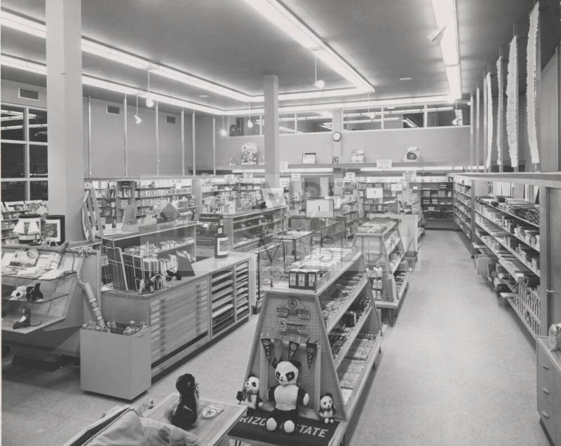 Interior of college bookstore at Arizona State University