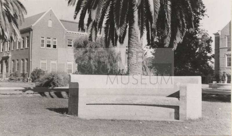 Philomathian bench near Old Main at Arizona State University
