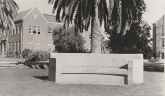 Philomathian bench near Old Main at Arizona State University