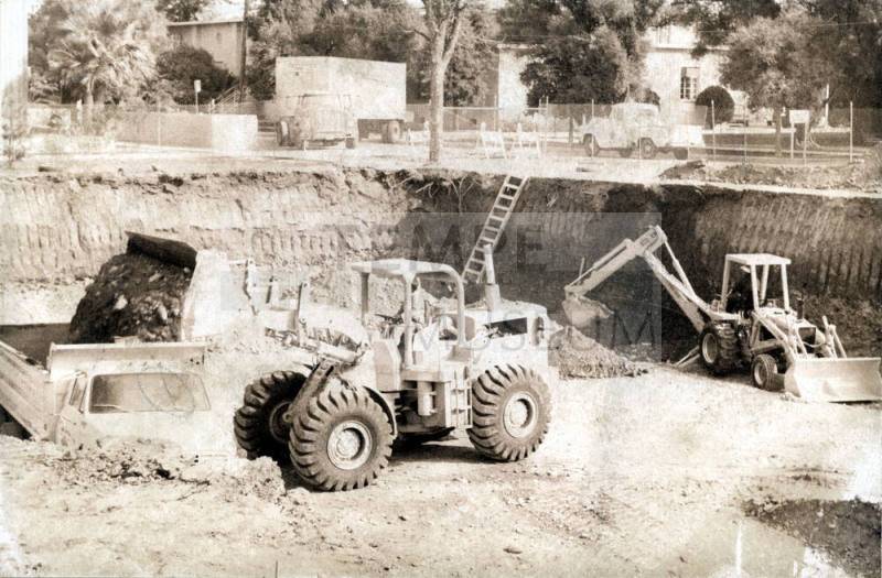 Charles A. Stauffer Communication Arts Building construction site