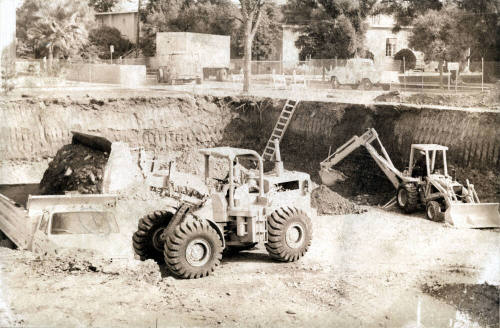 Charles A. Stauffer Communication Arts Building construction site