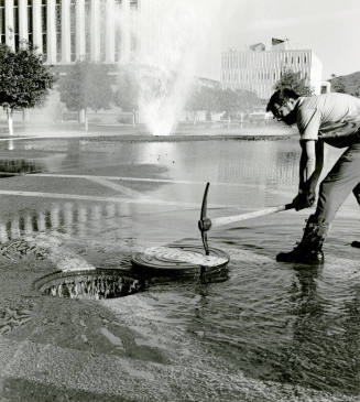 Water main break "Old Faithful" at Arizona State University