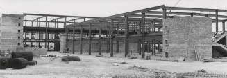 Administration Building during construction at Arizona State University