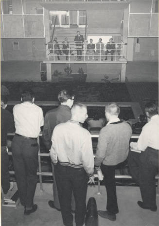 Social Sciences Building dedication as Dr. Ronald Hilton delivers the address
