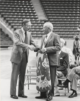 Activities Center dedication with president John W. Schwada's presentation