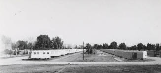 Trailer's used as student housing following World War II