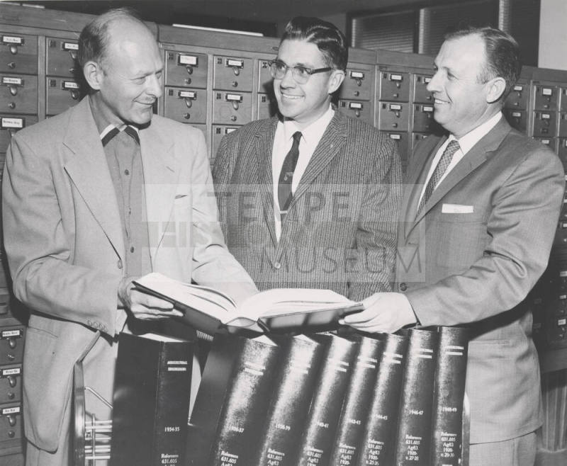 Presentation of "Agricultural Engineering" volumes to Matthew Library