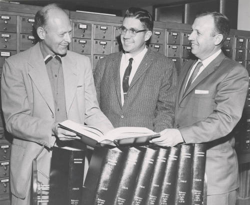 Presentation of "Agricultural Engineering" volumes to Matthew Library