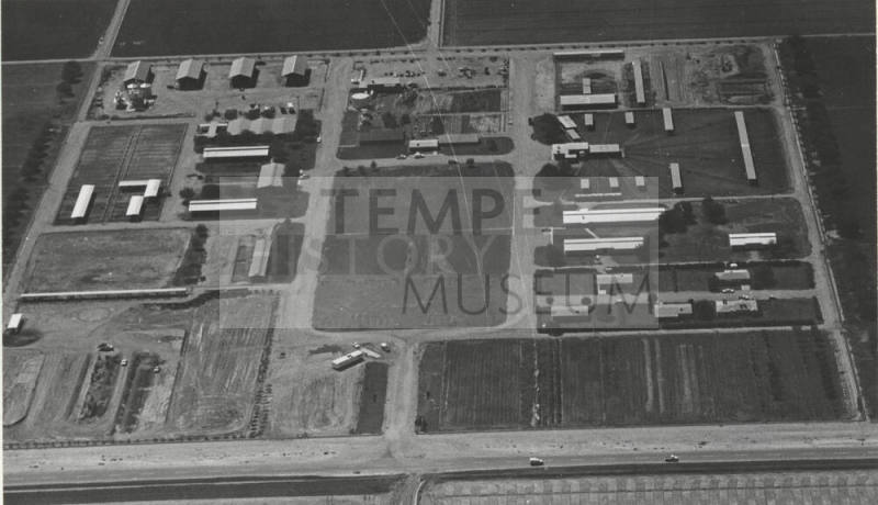 Aerial view of College Farm