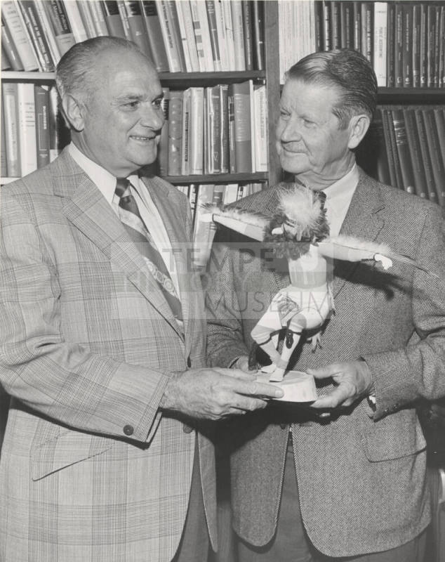 Dr. Glenn D. Overman, Dean of College of Business Administration, & Gray Madison