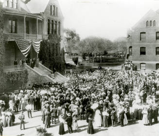 Theodore Roosevelt addressed Normal School students