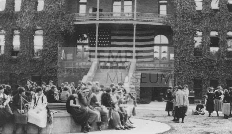 Old Main on March 9, 1925, "College Day" celebration