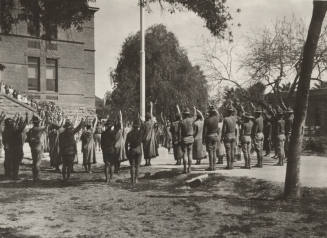 Flagpole dedication at Tempe State Teachers College 1925