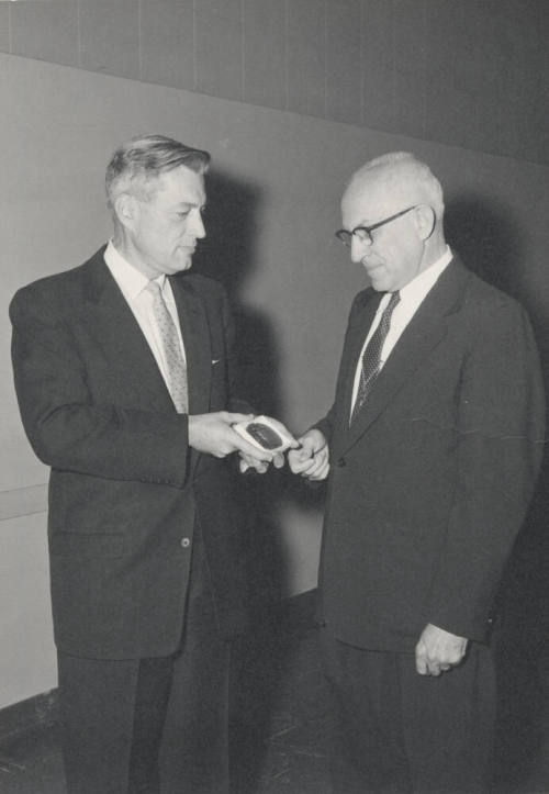 Presentation of award to Dr. H. D. Richardson