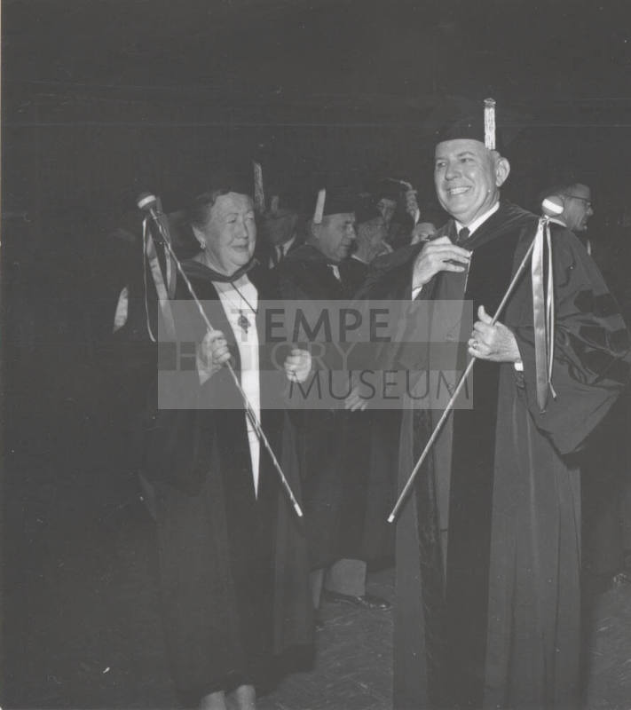 Marshalls Dr. Portnoff and Dr. Nutt for the Diamond Jubilee Procession