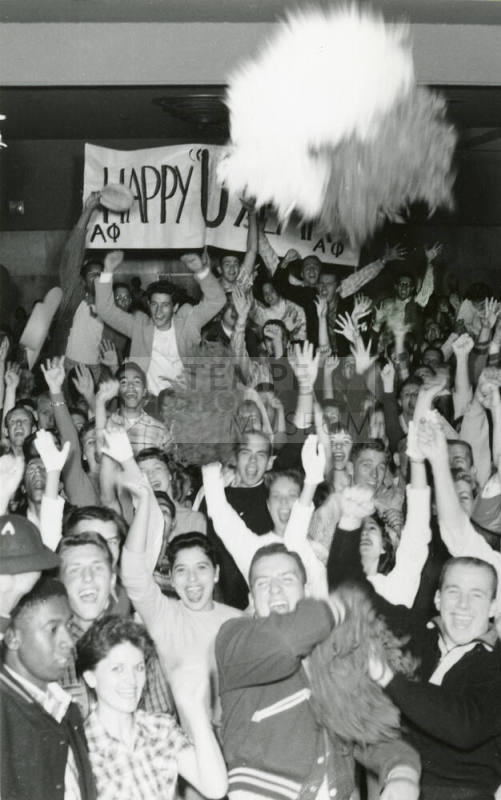 Student celebration of name change to Arizona State University