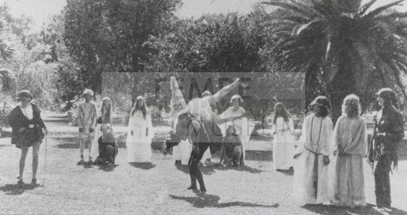 Junior High School Pageant Held on the North Campus in 1924