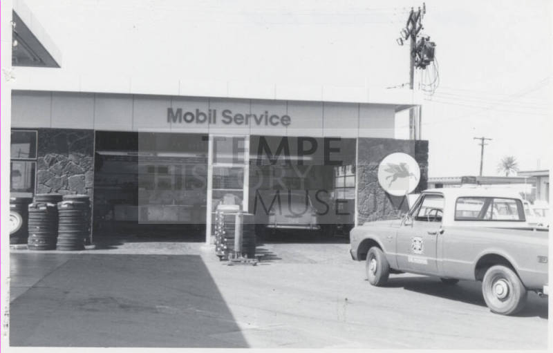 University Mobil Gasoline Station - 904 East Apache Boulevard, Tempe, Arizona