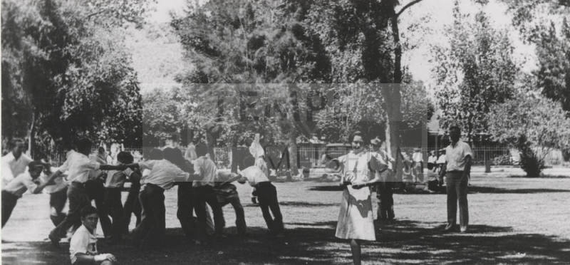 Junior High School Pupils of the Training School used North Campus for Games1928
