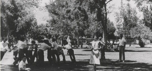 Junior High School Pupils of the Training School used North Campus for Games1928