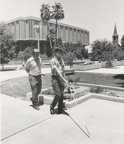 Blind Student Helped by Program that Provides Mobility Instruction