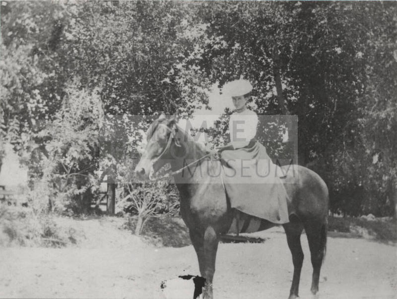 Alice Appleby, Class of 1902, Rode to Normal School from Mesa on her Horse